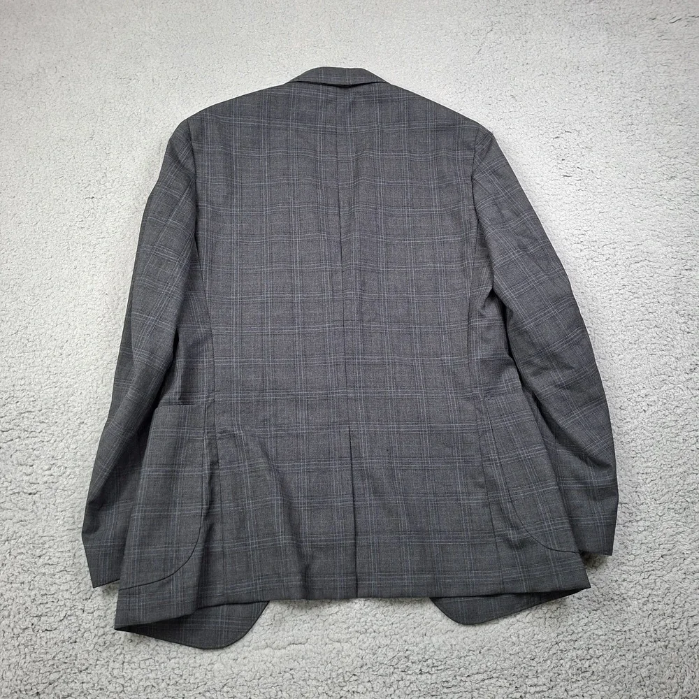 NEW Banana Republic Blazer 38R Slim Fit Gray Wool Blend Performance Unstructured